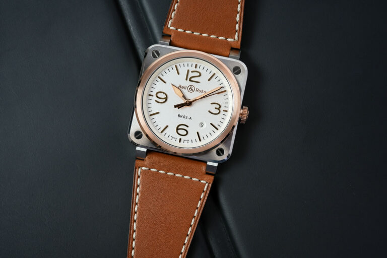 Bell & Ross BR 03 White Steel & Gold