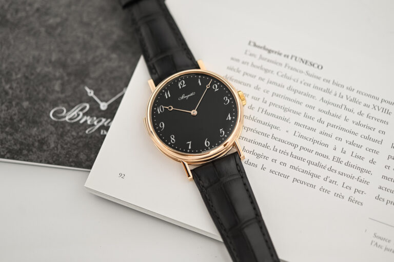 Breguet Classique 7637 Repetition Minutes Pink Gold Black Enamel