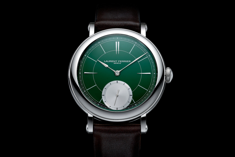 Laurent Ferrier Galet Micro Rotor Montre Ecole British Racing Green
