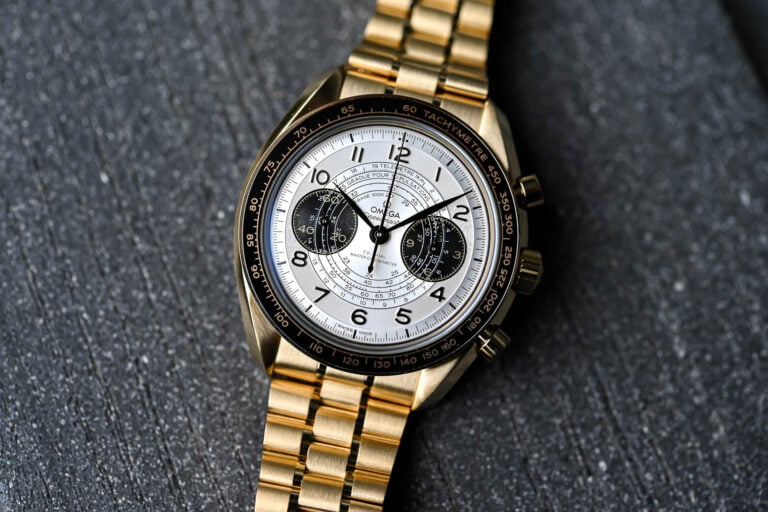 Omega Speedmaster Chronoscope Paris 2024 Moonshine gold review