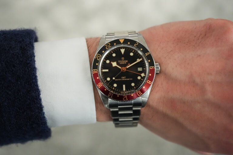 Tudor Black Bay 58 GMT Master Chronometer 39mm coke gilt wristshot steel bracelet